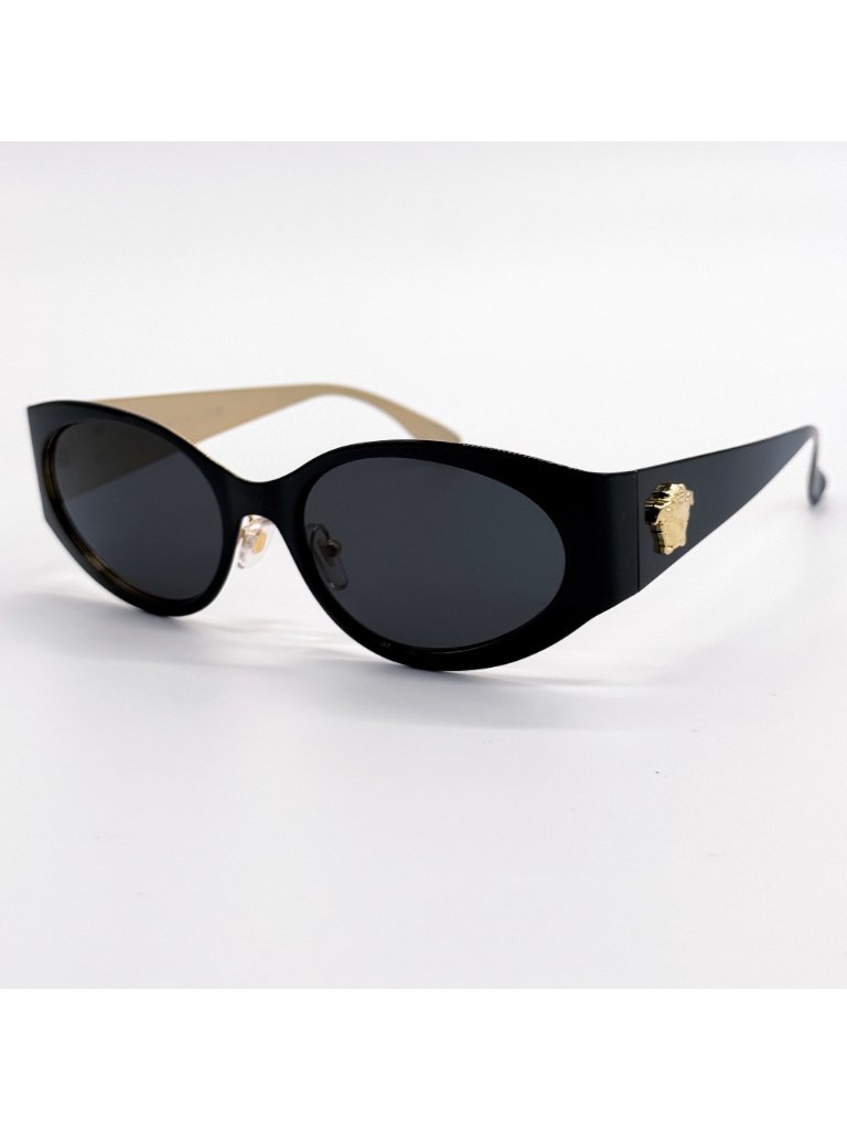 New Verasce Ve2263 143387 Black Metal Women Sunglasses